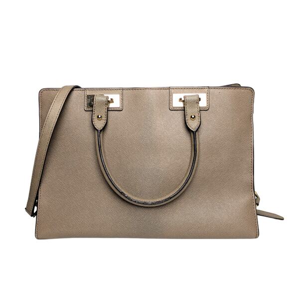 Pre-owned Michael Kors Quinn Large Saffiano Leather Satchel - Picture 3 of 5